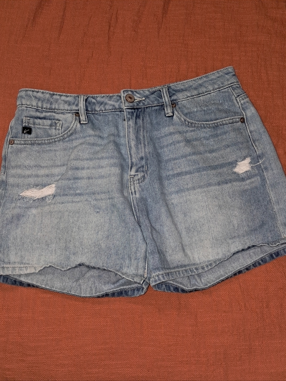 Kancan Distressed Denim Shorts